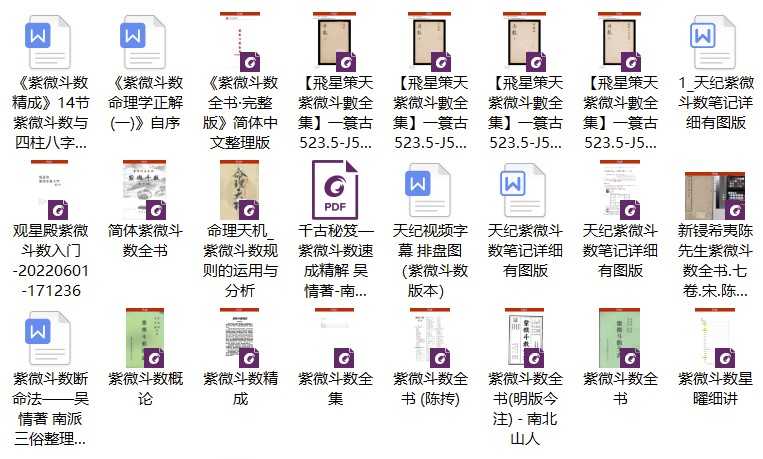 49本紫微斗数电子书