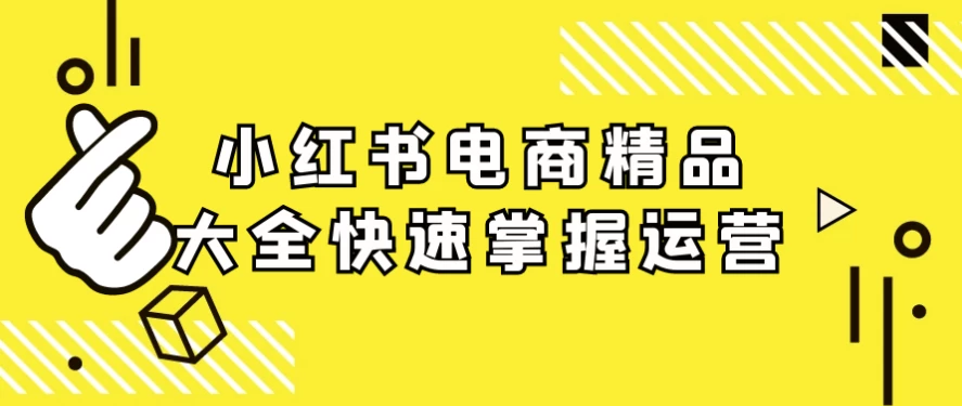 小红书电商精品大全快速掌握运营